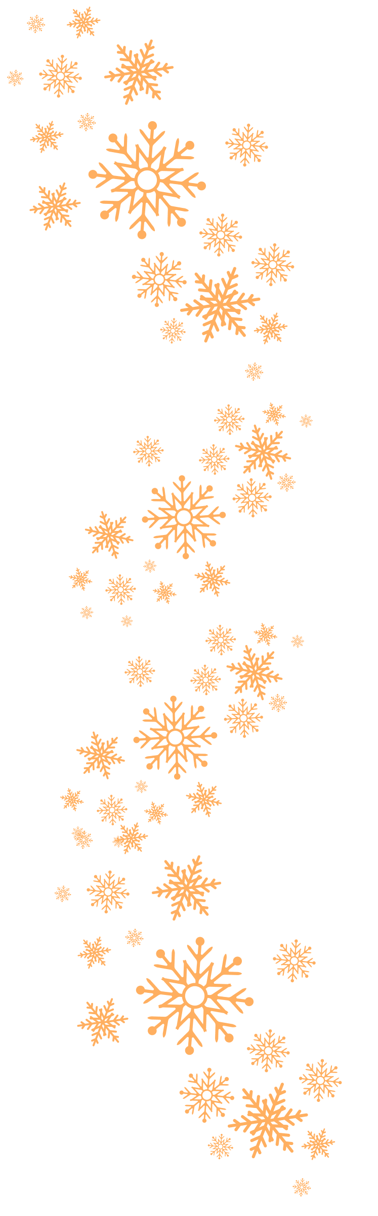 Decoración de copos de nieve izquierda